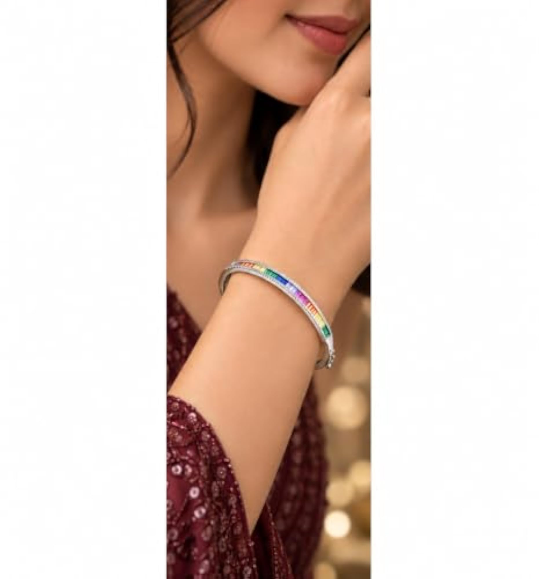 Women's Spectrum Sparkle Openable Bracelet, Keepsakes
